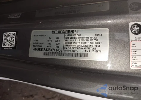 2014 Smart Fortwo Passion from USA, damaged, VIN WMEEJ3BA3EK741458
